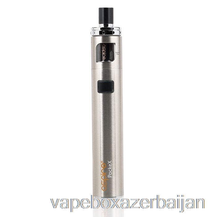 E-Juice Vape Aspire PockeX AIO Starter Kit Stainless Steel